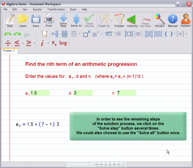 picture 5 for demo on Nth term of an arithmetic progression