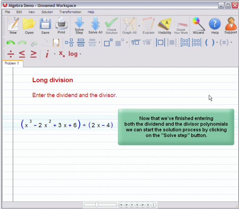 picture 2 for demo on Polynomial Long Division