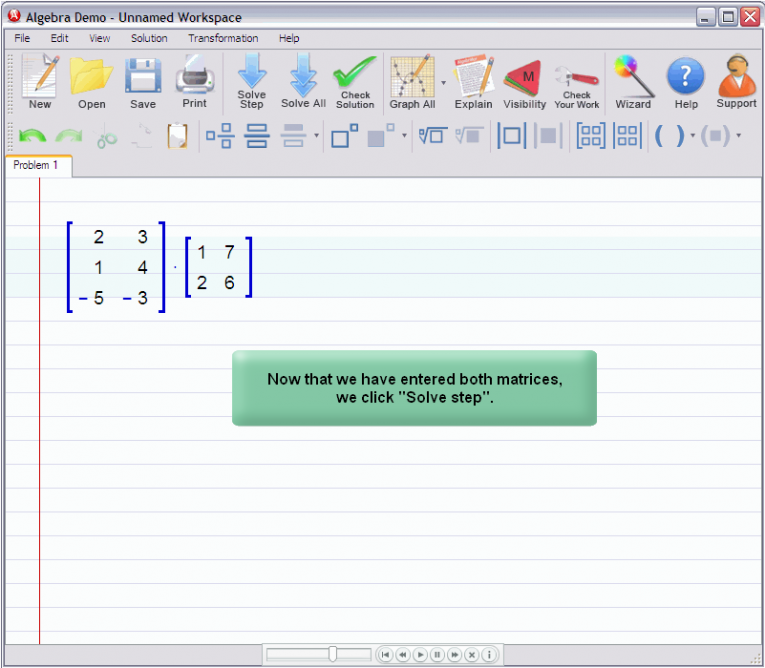 picture 1 for demo on Multiplying Matrices