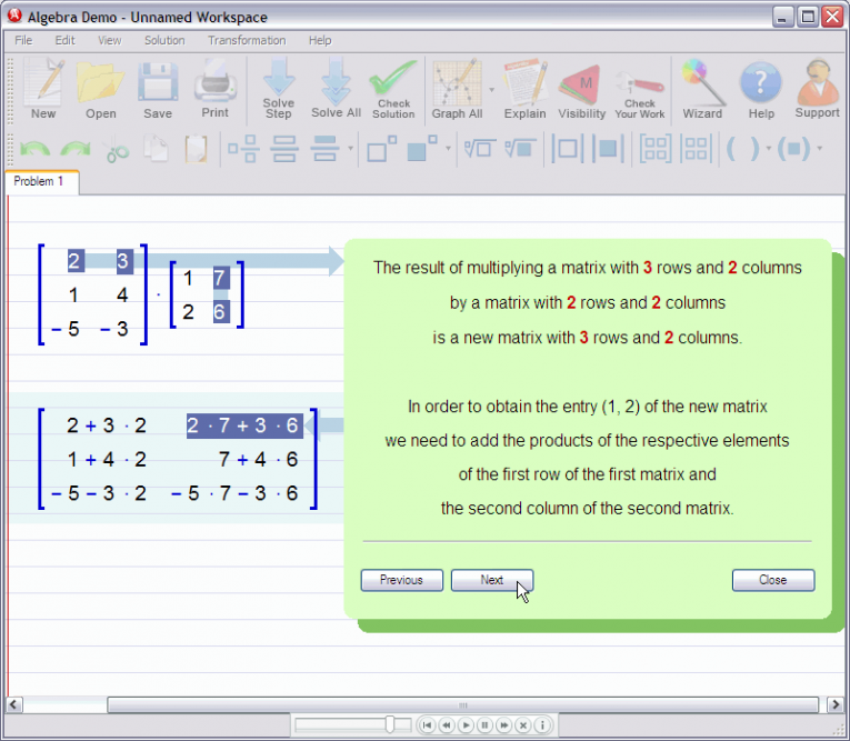 picture 3 for demo on Multiplying Matrices
