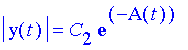 abs(y(t))=C[2] e^(-A(t))